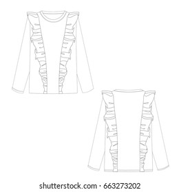sweater sketch vector illustration