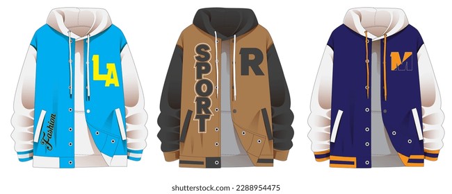 Las plantillas de suéter con varios modelos son adecuadas para los diseños de ropa de los hombres