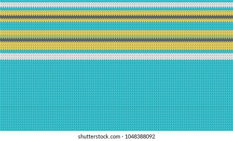 Sweater Texture with Empty Space for Text. Winter Sweater Holiday Design. Vector Seamless Knitting Sweater Texture
