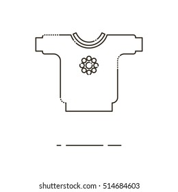 Sweater thin line icon. Mbe minimalism style