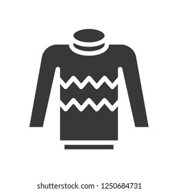 Sweater vector, Christmas related solid design icon