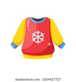 Sweater vector colorful stickers Icon Design illustration. EPS 10 File