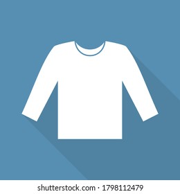  sweater vector icon. clothes clothing icon dress  with shadow 