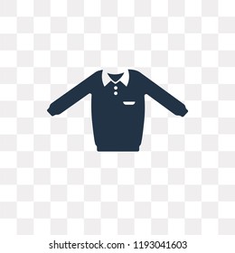 Sweater vector icon isolated on transparent background, Sweater transparency concept can be used web and mobile