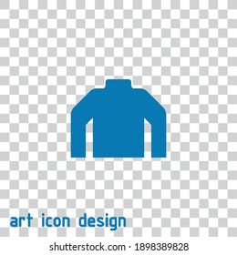 sweater vector icon on an abstract background