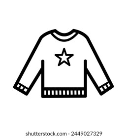 sweater vector icon	, warm swrater