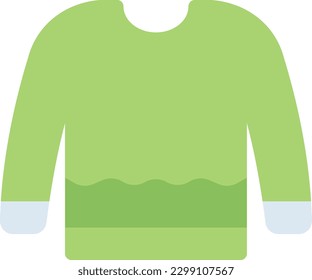 sweater  Vector illustration on a transparent background. Premium quality symmbols. Line Color vector icons for concept and graphic design.
