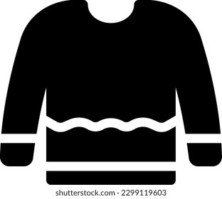 sweater Vector illustration on a transparent background. Premium quality symmbols. Glyphs vector icons for concept and graphic design.