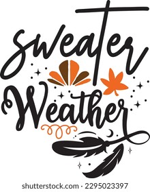 sweater weather svg, Fall svg design, Pumpkin spice SVG Design