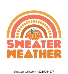 Sweater Weather T-Shirt DESIGN VECTOR