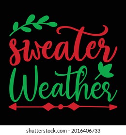 sweater weather vector arts design