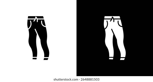 Sweatpants Symbol eines flachen Stilvektors