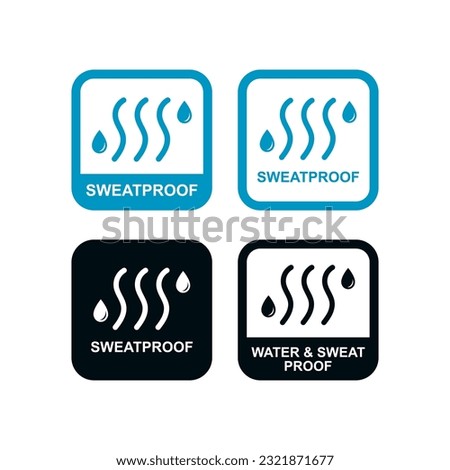 Sweatproof logo badge design. Suitable for information and technology