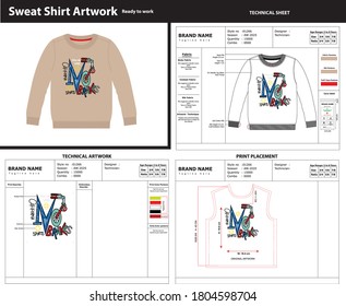 sweatshirt tech pack