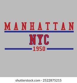  sweatshirt, hoodie Manhattan for fashion design city university college typography slogan printed university illustration vector 