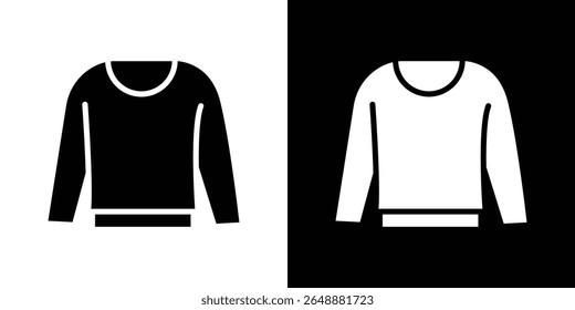 Sweatshirt icon of a flat style vector
