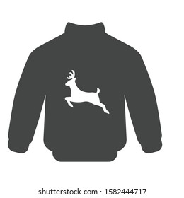 Sweatshirt icon isolated on white background. Deer symbol modern, simple, vector, icon for website design, mobile app, ui. Vector Illustration