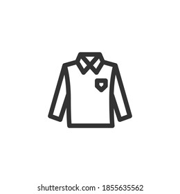 Sweatshirt icon isolated on white background. Clothing symbol modern, simple, vector, icon for website design, mobile app, ui. Vector Illustration