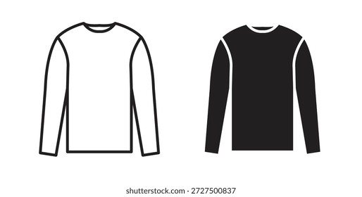 Sweatshirt icon isolated vector Illustration. Vector pictogram for web and app