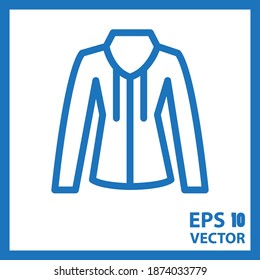 Sweatshirt icon symbol. Clothes and Fashion Accessories Icon. Eps10 vector illustration.