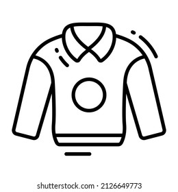 sweatshirt icon, trendy Style, Isolated on White Background, Stock vector illustrations.