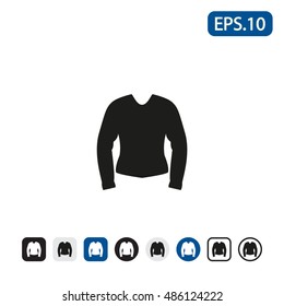 Sweatshirt icon. Vector