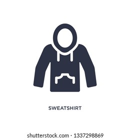 sweatshirt isolated icon. Simple element illustration from clothes concept. sweatshirt editable logo symbol design on white background. Can be use for web and mobile.
