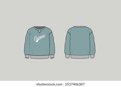 A sweatshirt is a long-sleeved pullover shirt or jacket fashioned out of thick, usually cotton, cloth material. Sweatshirts are almost exclusively casual.