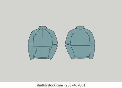 A sweatshirt is a long-sleeved pullover shirt or jacket fashioned out of thick, usually cotton, cloth material. Sweatshirts are almost exclusively casual.