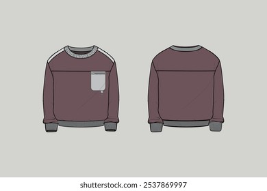  sweatshirt is a long-sleeved pullover shirt or jacket fashioned out of thick, usually cotton, cloth material. Sweatshirts are almost exclusively casual.