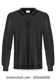 Sweatshirt on a white background. Vector illustration.