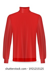 Sweatshirt on a white background. Vector illustration.