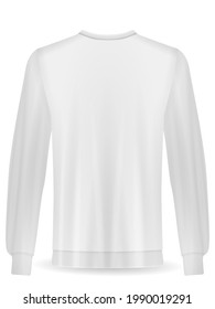 Sudadera con fondo blanco. Ilustración vectorial.