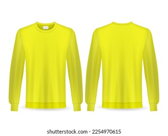 Sweatshirt set on a white background. Vector illustration.