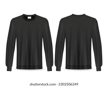 Sweatshirt set on a white background. Vector illustration.