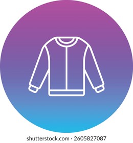 Sweatshirt vector icon. Can be used for printing, mobile and web applications.