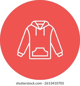 Sweatshirt vector icon. Can be used for printing, mobile and web applications.