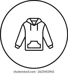 Sweatshirt vector icon. Can be used for printing, mobile and web applications.