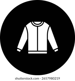 Icono del Vector de la sudadera. Se puede utilizar para aplicaciones de impresión, móviles y de Web.