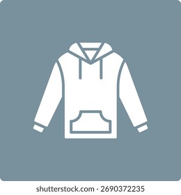 Icono del Vector de la sudadera. Se puede utilizar para aplicaciones de impresión, móviles y de Web.