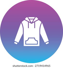 Icono del Vector de la sudadera. Se puede utilizar para aplicaciones de impresión, móviles y de Web.