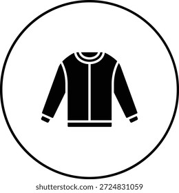 Icono del Vector de la sudadera. Se puede utilizar para aplicaciones de impresión, móviles y de Web.