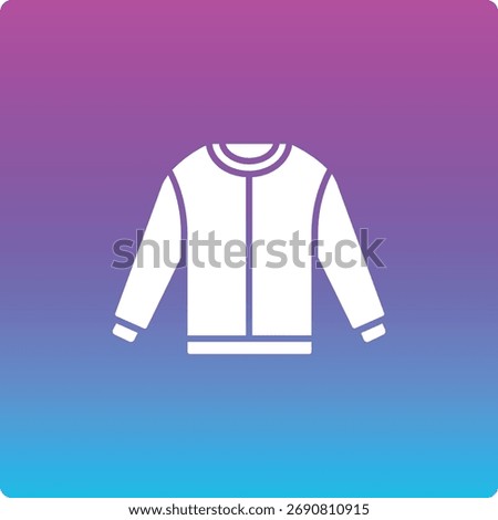 Sweatshirt vector icon. Can be used for printing, mobile and web applications.