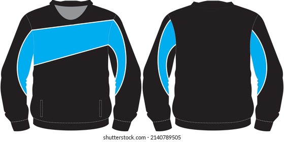 Sweatshirt Vector Sketch Illustration Template Editable Vector Digital Clothes, Unisex Sweatshirt Mockup Menswear Template, Teamwear Editable Men Women Clothing, Sweatshirt Artworks Catalog Vector