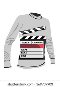 sweatshirt. vector template design