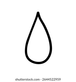Sweat,tear drop icon pictogram. Comic symbol of water droplet, drop of water, and other water flowing down. Hand drawn vector illustration.