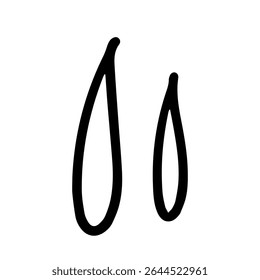 Sweat,tear drop icon pictogram. Comic symbol of water droplet, drop of water, and other water flowing down. Hand drawn vector illustration.