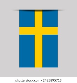 Sweden Banner Flag Vector Illustration