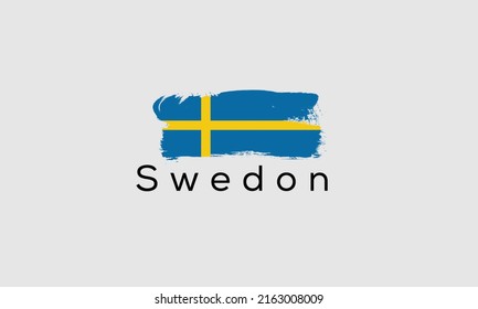 Diseño vectorial de Bandera de Cepillos de Suecia