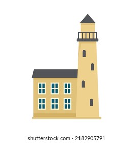 Sweden city tower icon. Flat illustration of sweden city tower vector icon isolated on white background